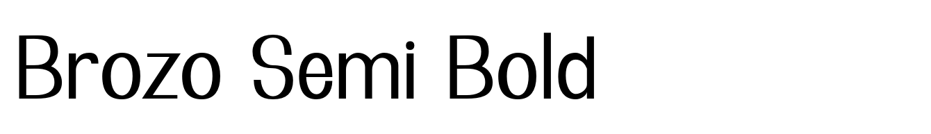 Brozo Semi Bold